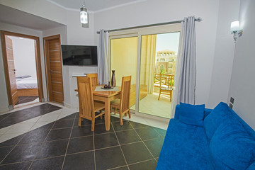 Interior design of luxury apartment living room