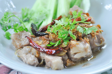 stir-fried pork rib,pork rib or stir-fried pork