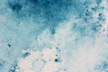 Macro Blue Misty Watercolor