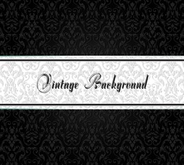 Elegant vintage card. Design background with ornate vintage pattern. Vector illustration