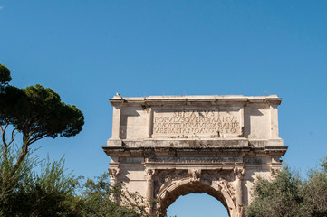 Arch of Constantine in Rome Italy