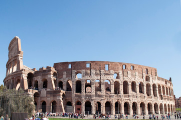 Naklejka premium Colosseum in Rome Italy