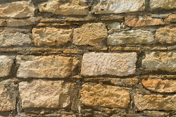 Natural stone brickwork background