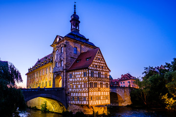 famous old town hall in bamberg