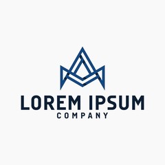 Fototapeta premium Letter A Mark or Company or Line or Geometric Logo Design Vector