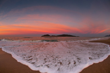 Sunset at Campeche Beach in Florianópolis Santa Catarina Brazil