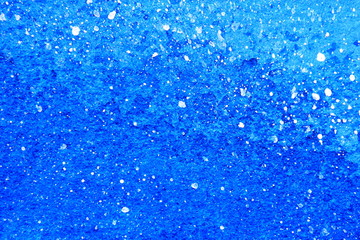 Snow Watercolor on Blue Background