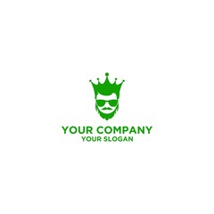 king fashion men logo Logo Design Vector