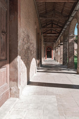 Arcade of ancient palace, entrance