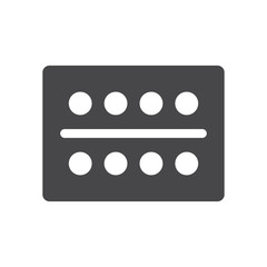 Fototapeta premium Watercolor palette vector icon, simple sign for web site and mobile app.