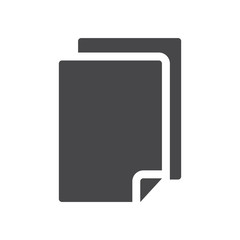 Paper vector icon, simple sign for web site and mobile app.