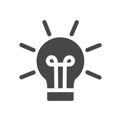 Idea vector icon, simple sign for web site and mobile app.