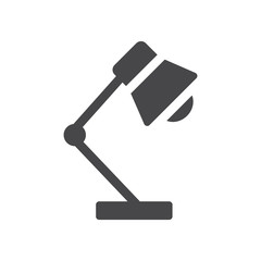 Desk lamp vector icon, simple sign for web site and mobile app.