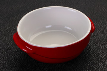 Empty ceramic bowl