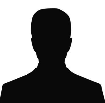 Male silhouette of man