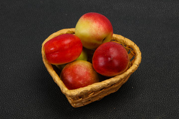 Sweet tasty fresh ripe apricots