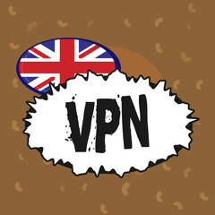 Conceptual hand writing showing Vpn. Business photo text Redirects your connection to the Internet through configured server.