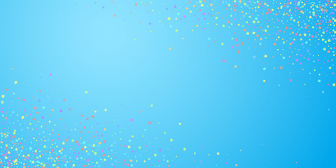 Festive confetti. Celebration stars. Colorful star