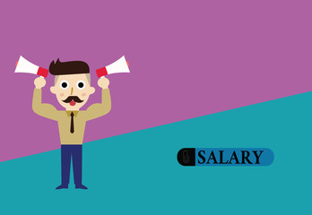 Text sign showing Salary. Conceptual photo fixed regular payment typically paid monthly basis for fixed period.