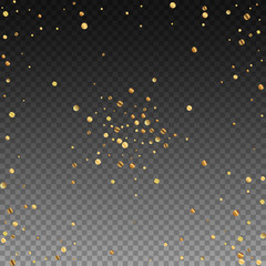 Sparse gold confetti luxury sparkling confetti. Sc