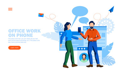 online work email conversation