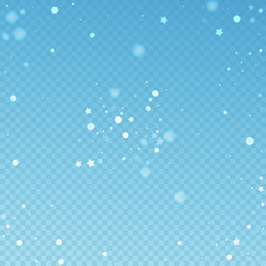 Magic stars random Christmas background. Subtle fl