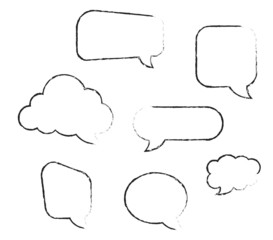 Fototapeta premium Communication bubbles. Vector, speech bubble.