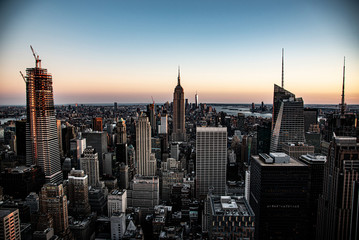 Looking South from the top of Manhattans midtown (NYC, USA)