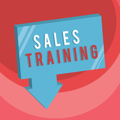 Handwriting text writing Sales Training. Concept meaning Action Selling Market Overview Personal Development.