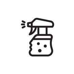 flat line water sprayer icon. Logo element illustration. water sprayer design. vector eps 10 . water sprayer concept. Can be used in web and mobile .