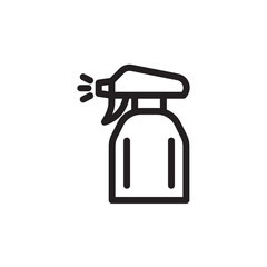 flat line water sprayer icon. Logo element illustration. water sprayer design. vector eps 10 . water sprayer concept. Can be used in web and mobile .