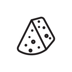 flat line cheese wheel icon. Logo element illustration.cheese wheel design. vector eps 10 . cheese wheel concept. Can be used in web and mobile .