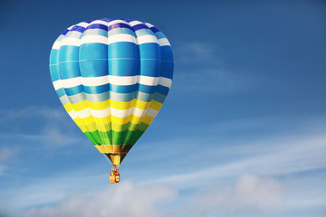 Fototapeta premium The beautiful balloon on blue sky
