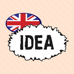 Word writing text Idea. Business concept for Mental Impression Thought and suggestion to a cause of action.