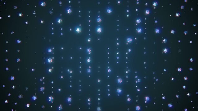 many shiny crystals random rotating fading in color space animation glamour background new quality universal motion dynamic animated colorful joyful cool 4k stock video footage