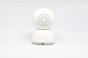 Security camera on a white background