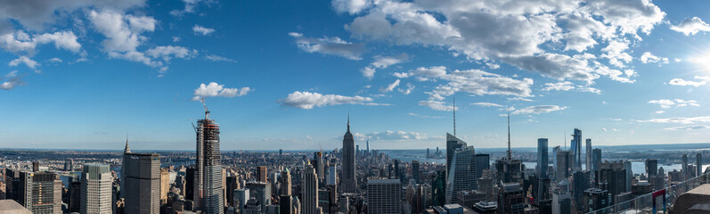 Fototapeta na wymiar Looking South from the top of Manhattans midtown (NYC, USA)