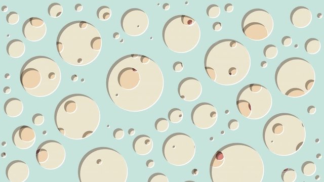 Abstract Generative Art color distributed circles holes background video