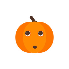 Isolated pumkin cute smile character