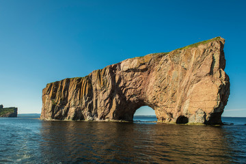 Nice Famous Rocher Perce rock in Gaspe
