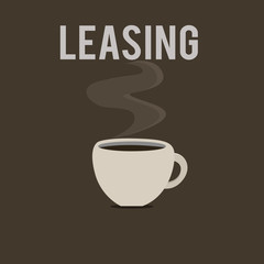 Word writing text Leasing. Business concept for Grant on lease Rent Agreement between two parties Contract.