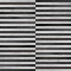 Wood texture for background. Black-white parquet floor with geometric pattern. Panel of planks for wall decoration.