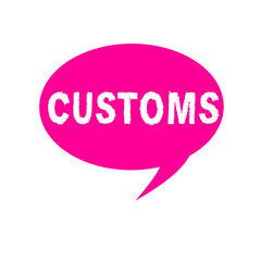 Word writing text Customs. Business concept for Official department administers collects duties on imported goods.