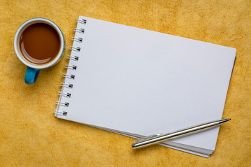 blank spiral art sketchbook