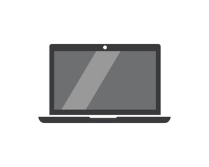 laptop logo icon vector illustration