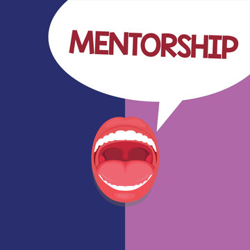 Text sign showing Mentorship. Conceptual photo Guidance provided by a mentor experienced knowledge demonstrating.