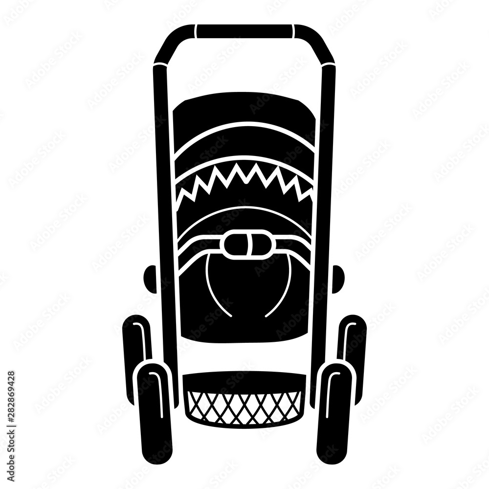 Poster infant stroller icon. simple illustration of infant stroller vector icon for web design isolated on 