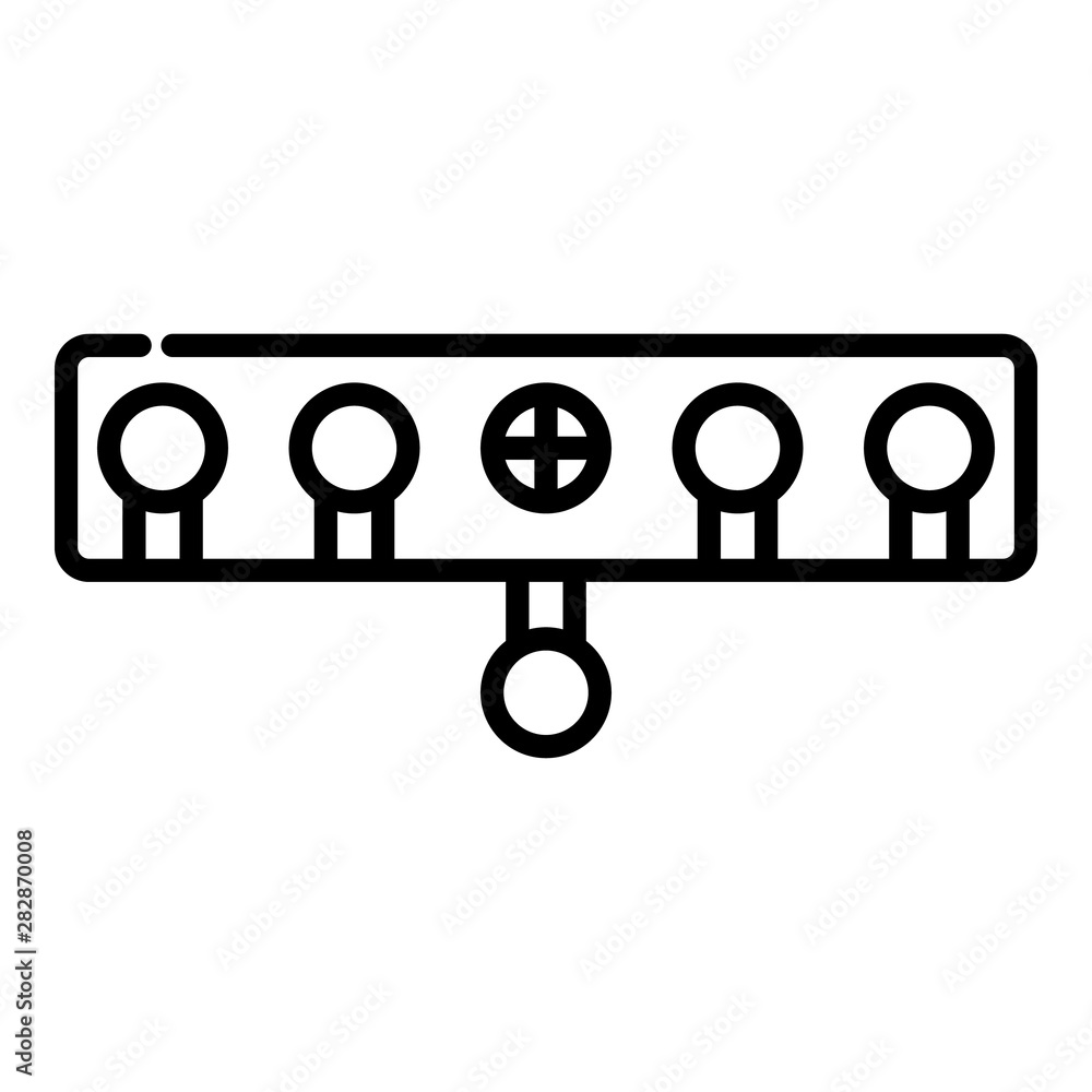 Poster target biathlon icon. outline target biathlon vector icon for web design isolated on white backgroun