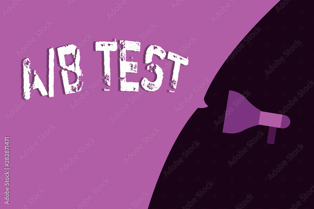 Aufkleber conceptual hand writing showing a b test. business photo showcasing simple short questionnaire resea