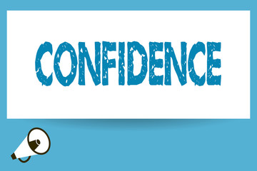 Word writing text Confidence. Business concept for Have faith in Rely on someone or something Telling secrets.
